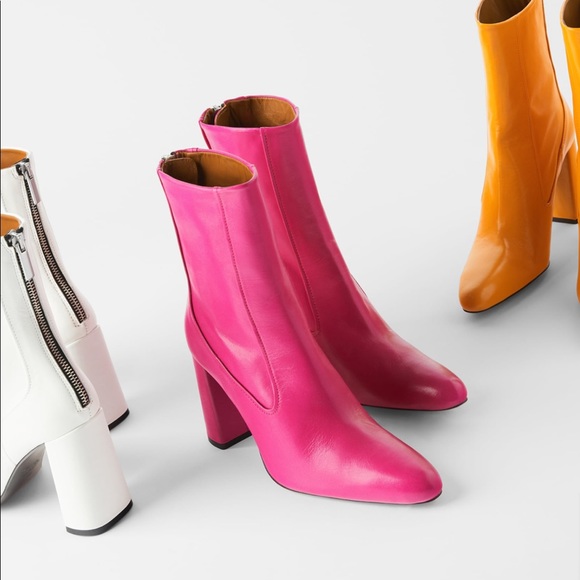 zara pink boots